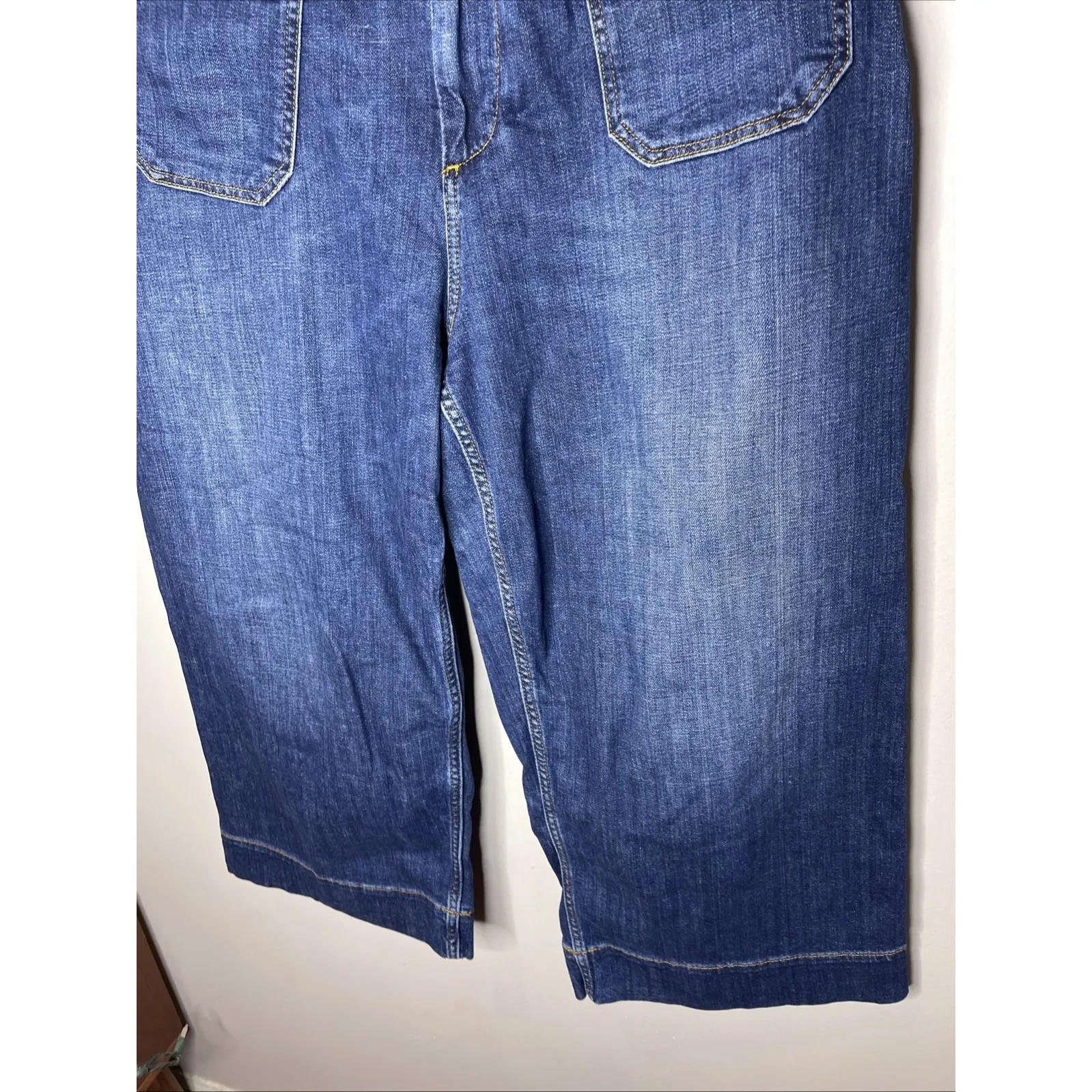 Anthropologie Maeve The Colette Dark Wash Blue Jean Denim 18W - Image 3