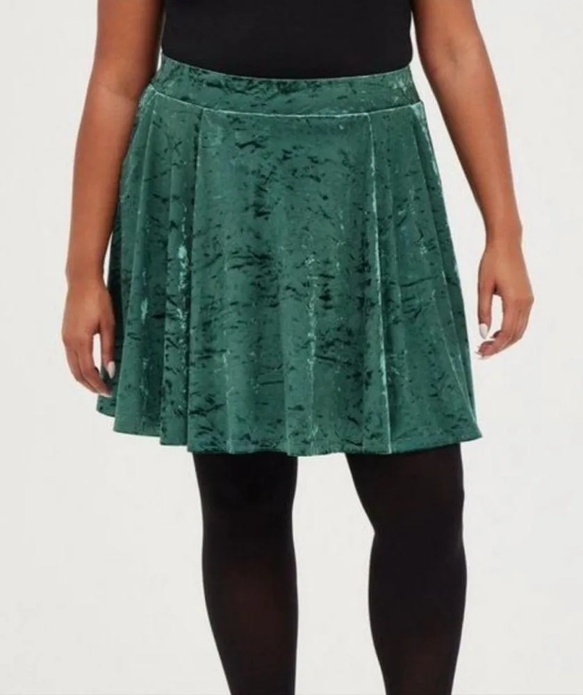 Torrid Mini Velvet Skater Skirt - Image 2