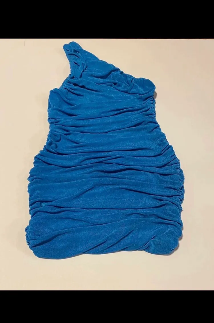 LIONESS THE GODDESS MINI DRESS BLUE - Image 5