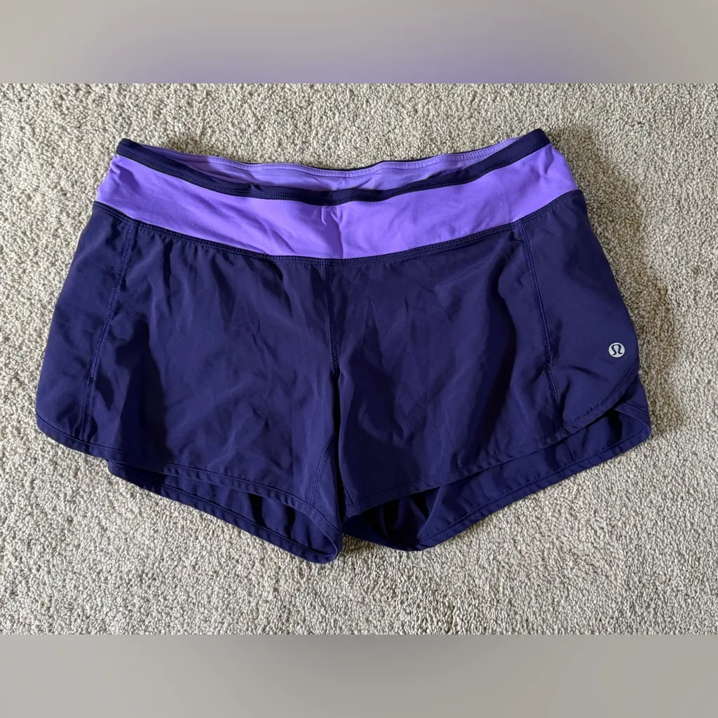 2012 Lululemon Turbo Run Short Dense Purple Size 8 Rare Edition LuxTreme Swift - Image 8
