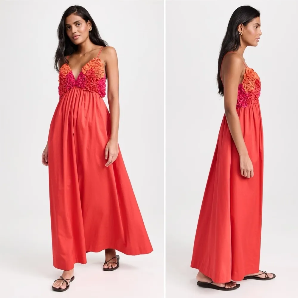 NWT Mara Hoffman Women's Annika Dress Red Size Medium - Image 12