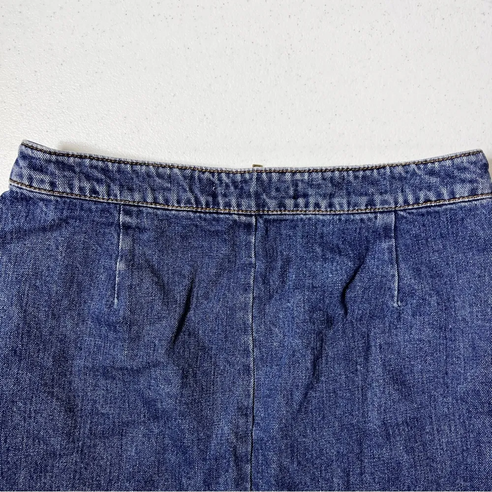 Zara Trafaluc Dark Wash Denim Mini Skirt - Image 7