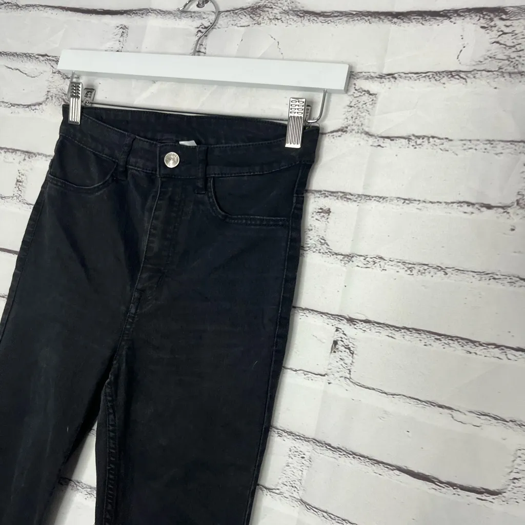 H&M Divided High Rise Black Skinny Jeans Women’s 6 Modern Flex Denim Stretch - Image 7