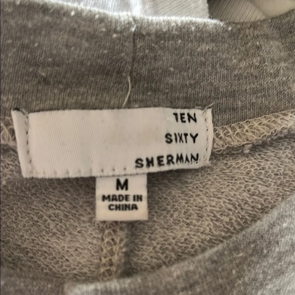 Ten Sixty Sherman Distressed Cold Shoulder Sweatshirt - Image 3