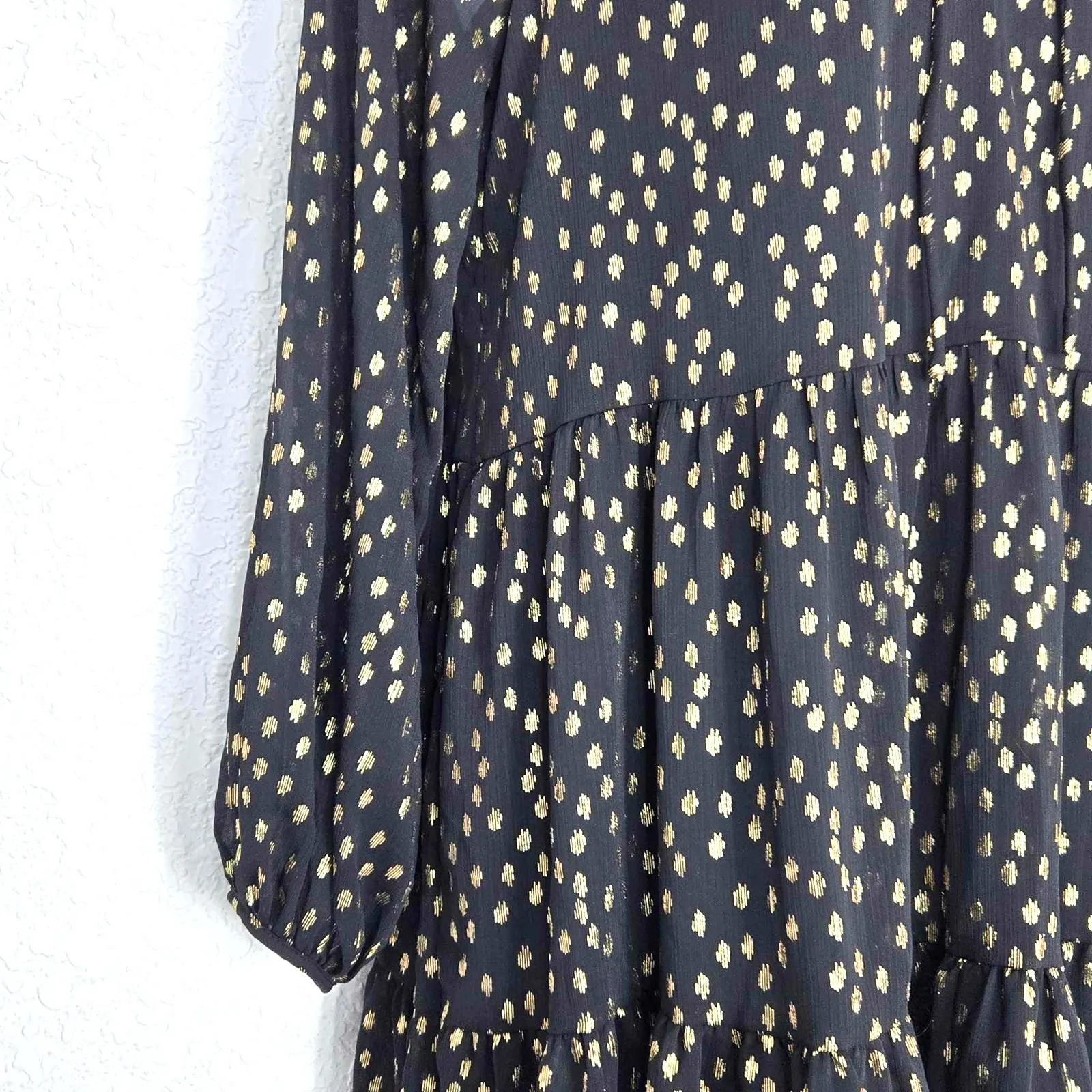 H&M Balloon-Sleeved Dress Size 2 - Image 3