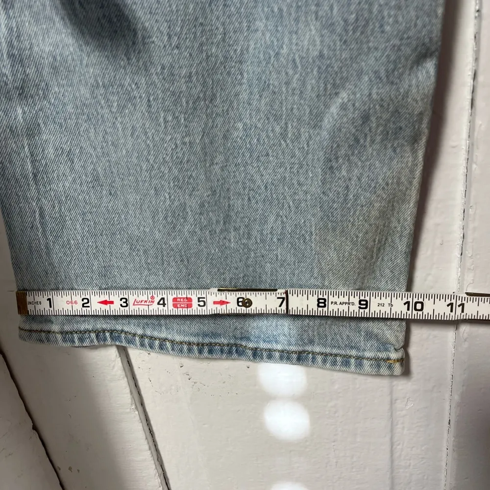 NWT Old Navy Full Panel Light Wash Distressed Flare Jeans 8 short - Image 10