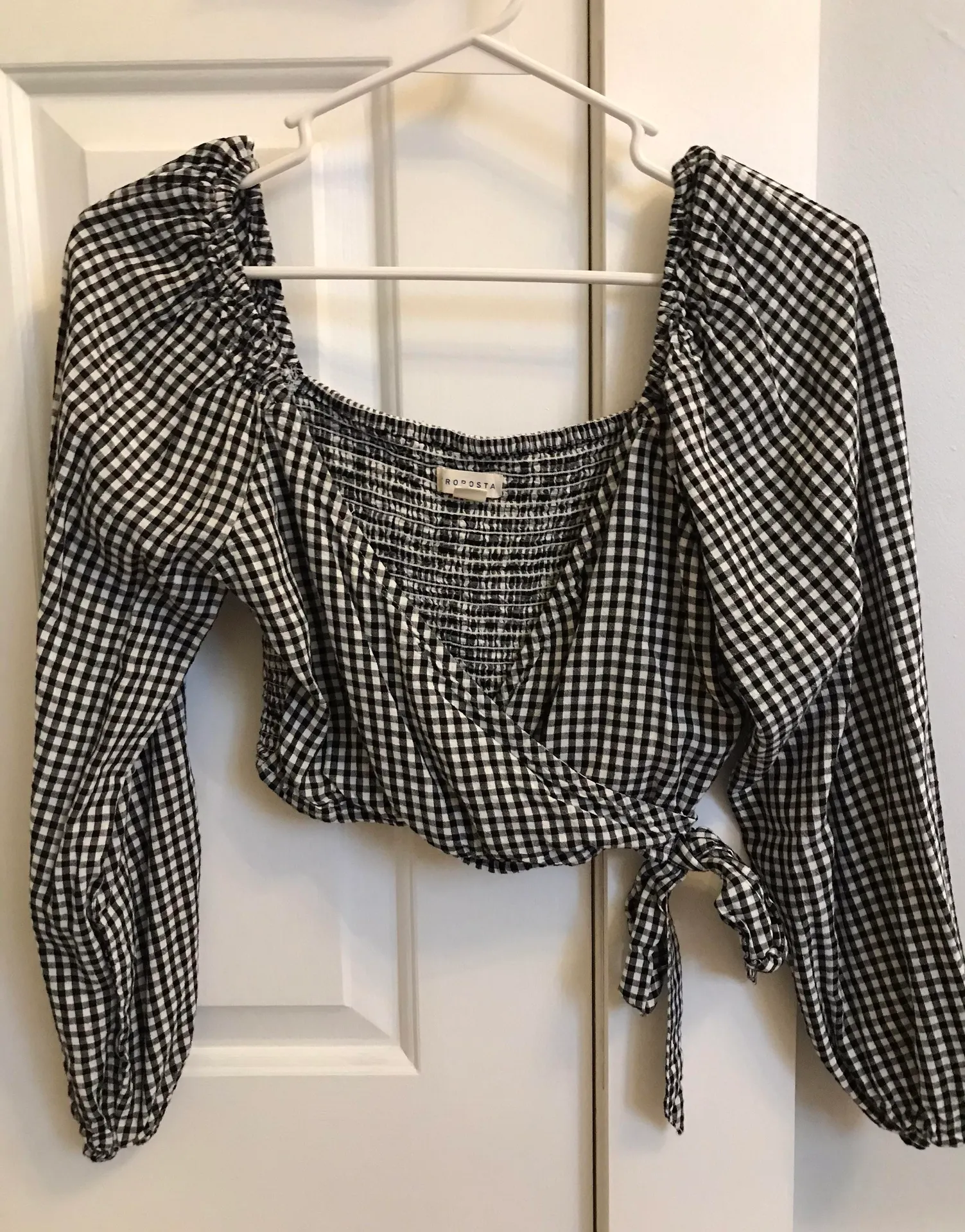 Aeropostale Checkered Wrap Top - Image 2