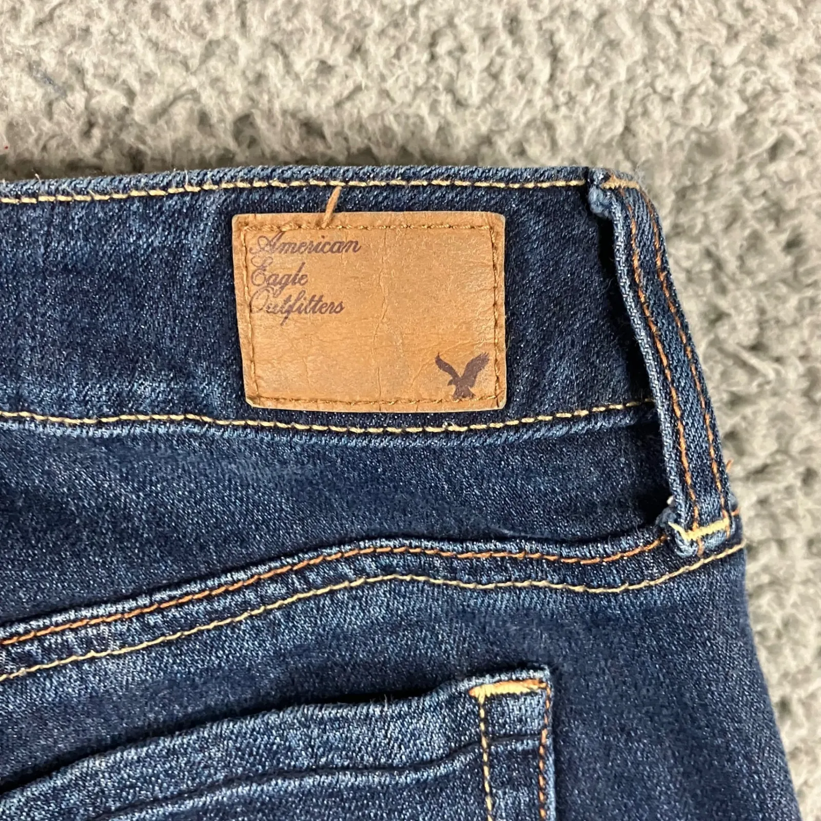 American Eagle Favorite Boyfriend Jeans Women 10 Low Rise Stretch Flare Bootcut - Image 11