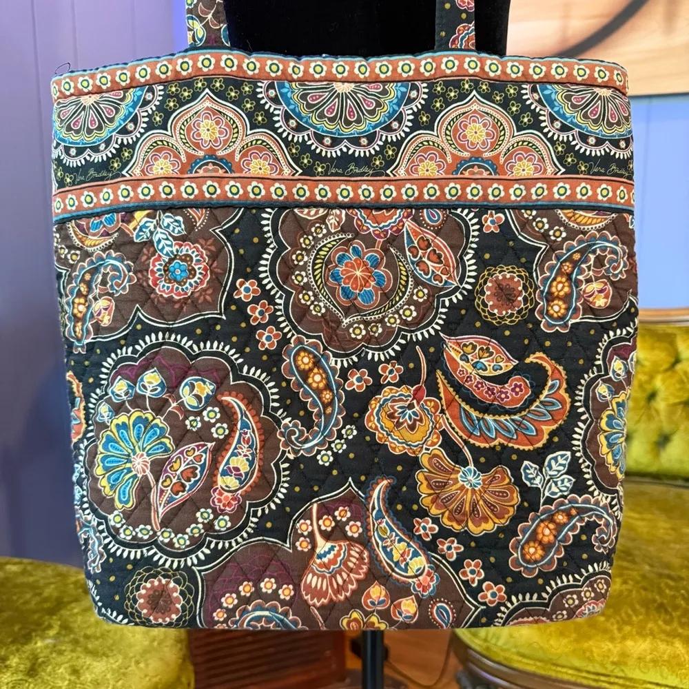 Vintage Vera Bradley 90s Retired Kensington Tote Bag And Readers Case - Image 6