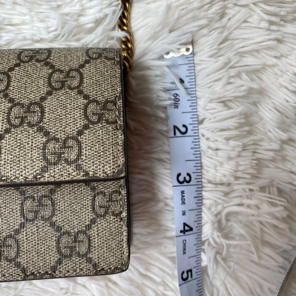 Gucci GG Supreme Monogram Mini Cherry Chain Bag - Image 4