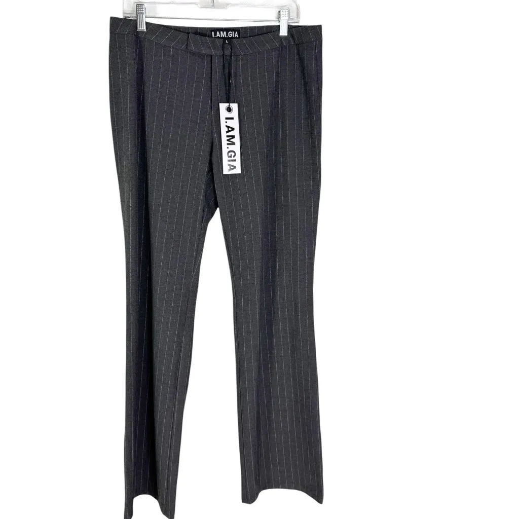 NWT I.AM.GIA Marrion Pinstriped Trouser Pant Gray Size 8 - Image 9