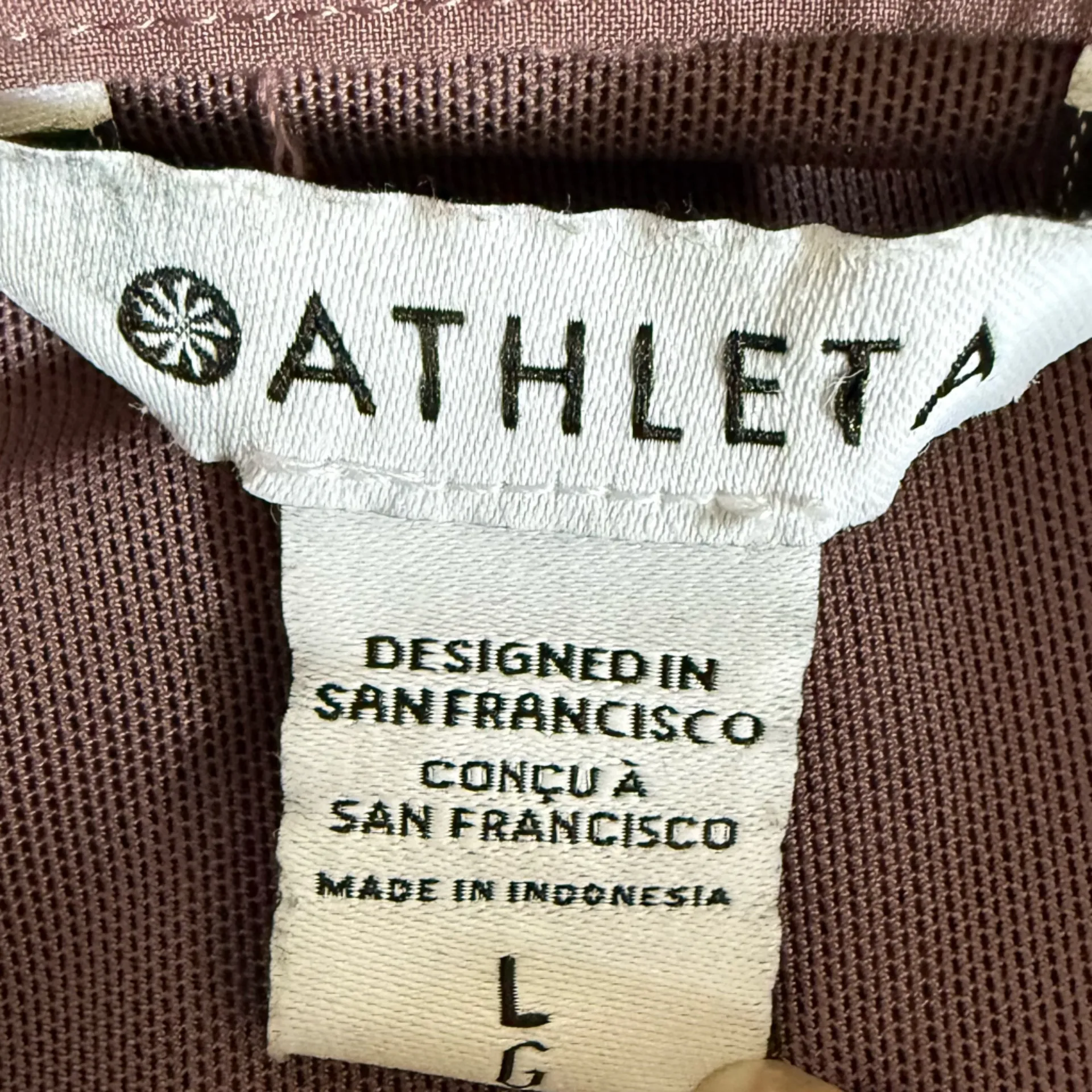 Athleta Hike Packable Top Damask Mauve Shirt Womens Outdoors Activewear L - Image 3