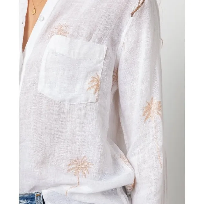 Rails Charli Shirt - Gold Palm Trees - Image 2