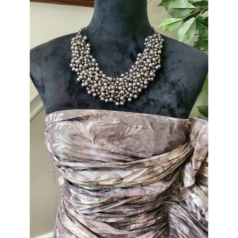 AllSaints Spitalfield Vintage Pink Willow Freya Mini Dress 6 (Runs Small - Image 2