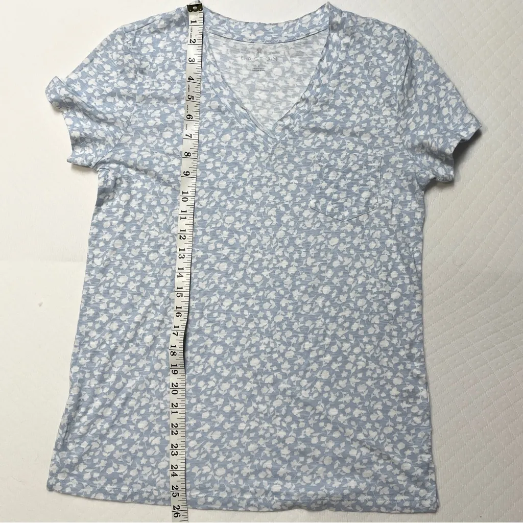 Caslon Bundle of 2 white/blue Soft shirt sleeve shirts Women’s size xs/s, NWT‎ - Image 9