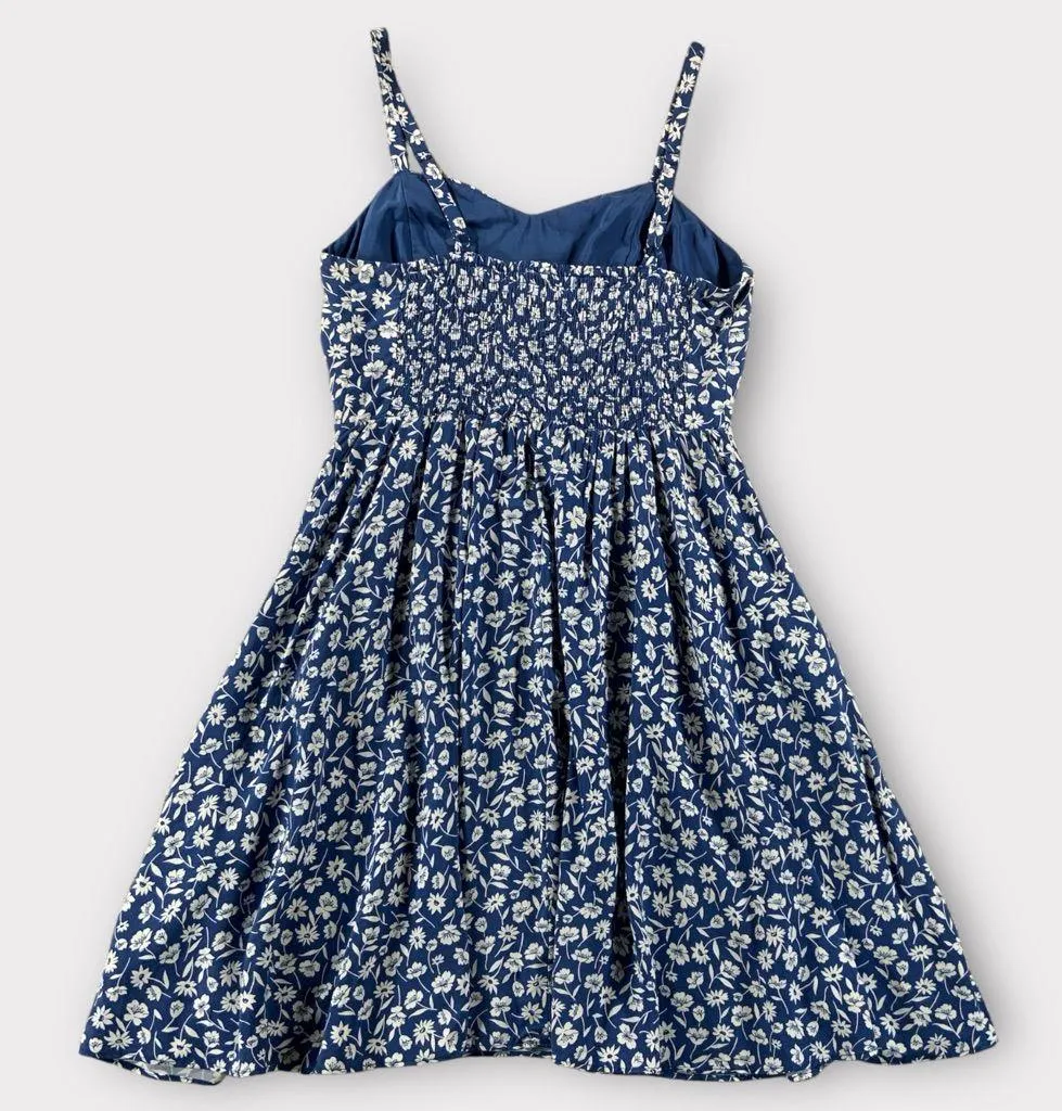 Old Navy Blue & White Floral Cami Sun Dress Size Small #190 - Image 4