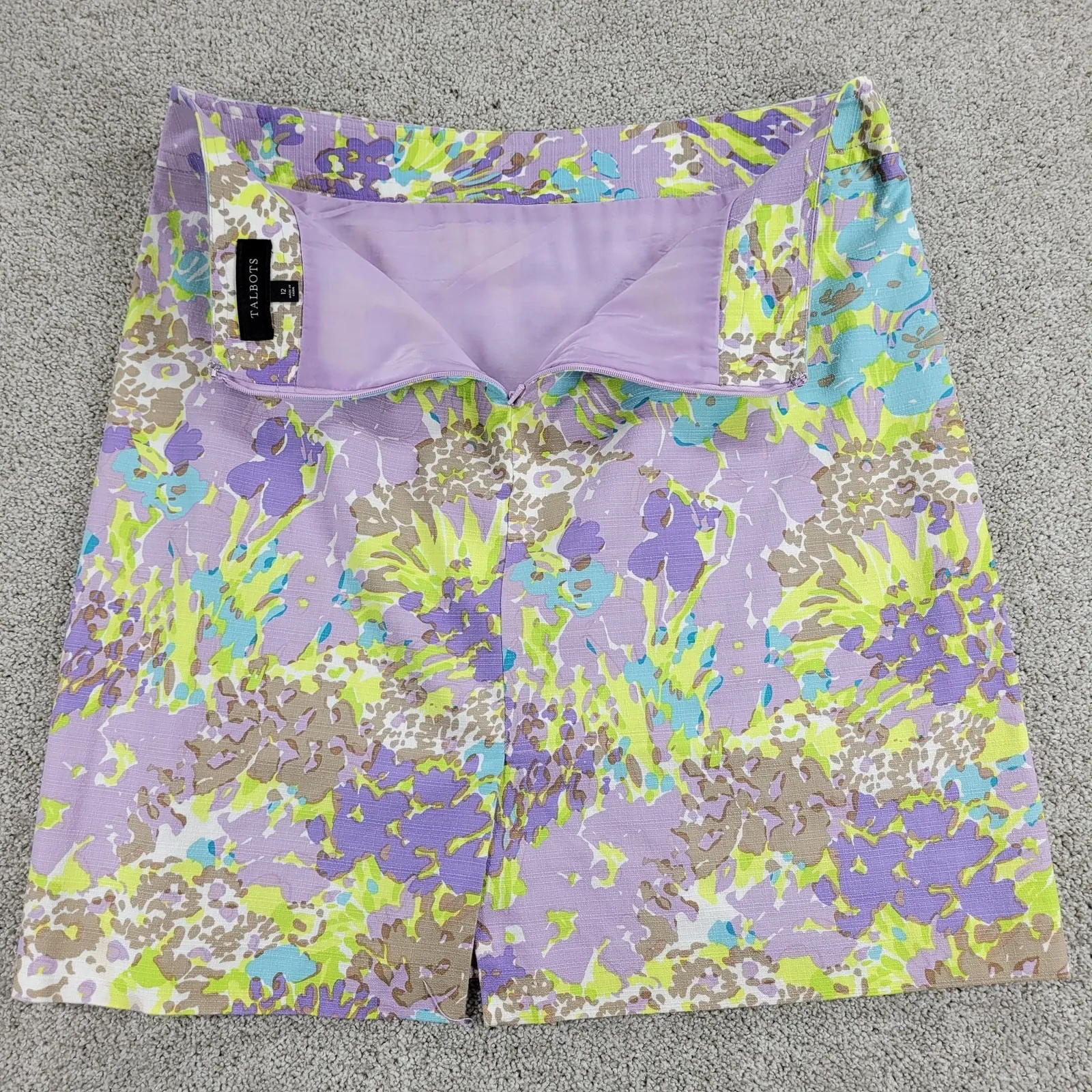 Talbots Womens Skirt 12 Green & Purple Lot of 2 Pencil Straight Stretch Casual - Image 15