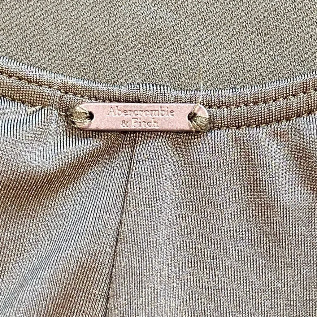 Abercrombie & Fitch Olive Green One Piece Bodysuit Swimsuit Size Medium - Image 7