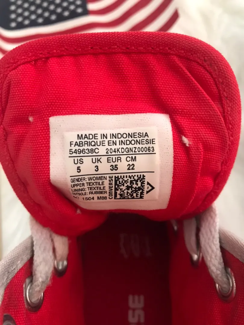 Converse (red, White, And Blue Sequined) - Image 3