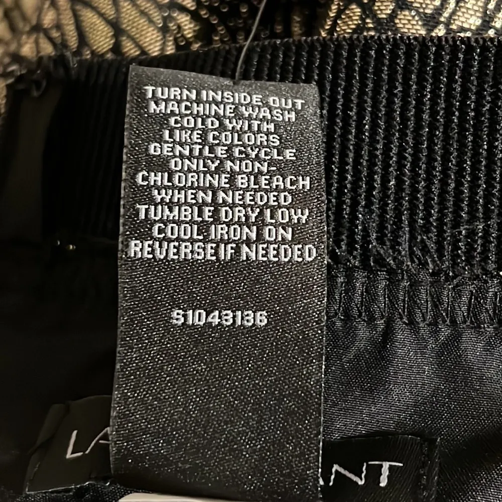 LANE BRYANT plus size 18 shimmery gold black design lined night out party wear - Image 9