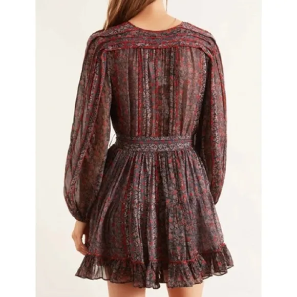 Ulla Johnson Eleni‎ Floral Silk Minidress in Twilight - Image 3