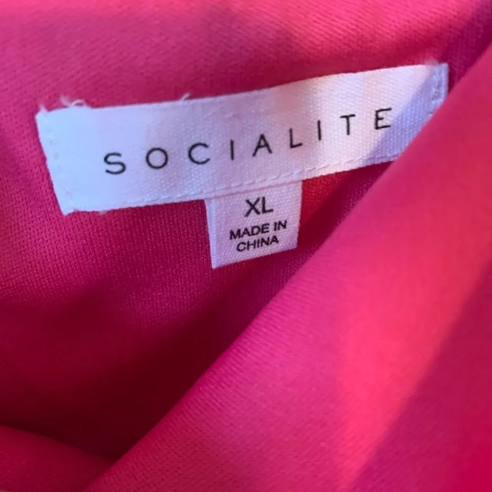 Socialite Bloomingdale’s Hot Pink cut out dress size XL‎ - Image 3