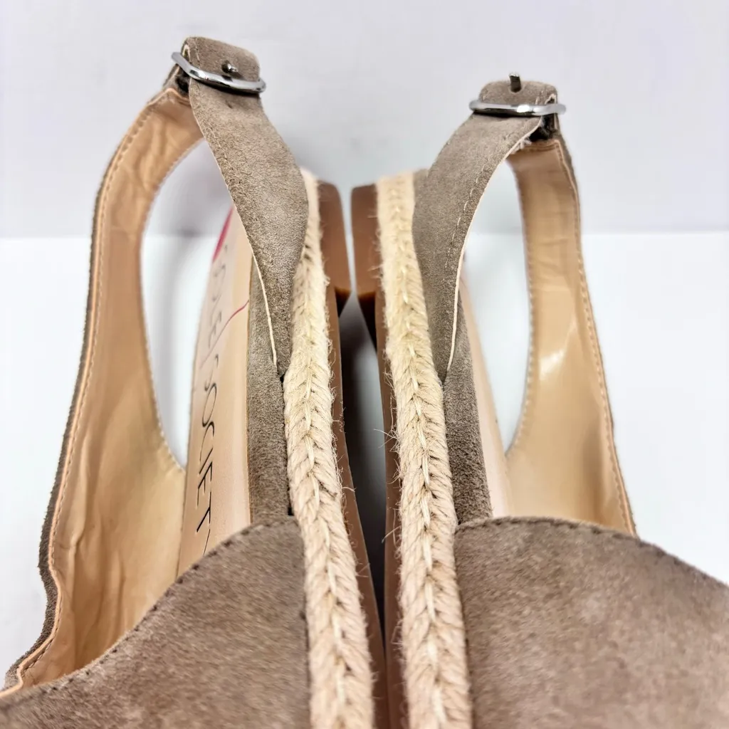 Sole Society Dolven Dune Cow Suede Back Strap  
Taupe Brown Sandals‎ Size 10M/42 - Image 4
