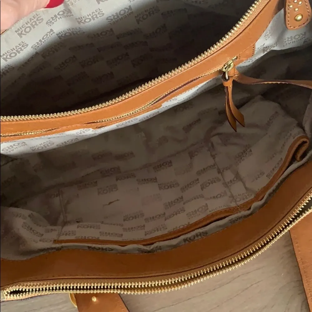 MK saddle bag Y2k 90’s 2000’s Michael Kors Vintage retro Leather satchel Handbag - Image 7