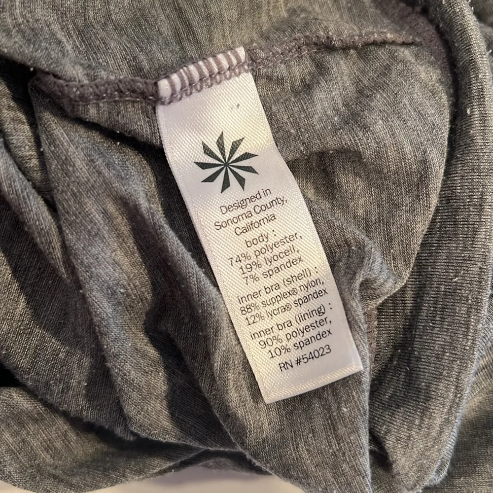 Athleta Shirt Womens Gray Essence Energize Sports Bra Tank Top Activewear - Image 9