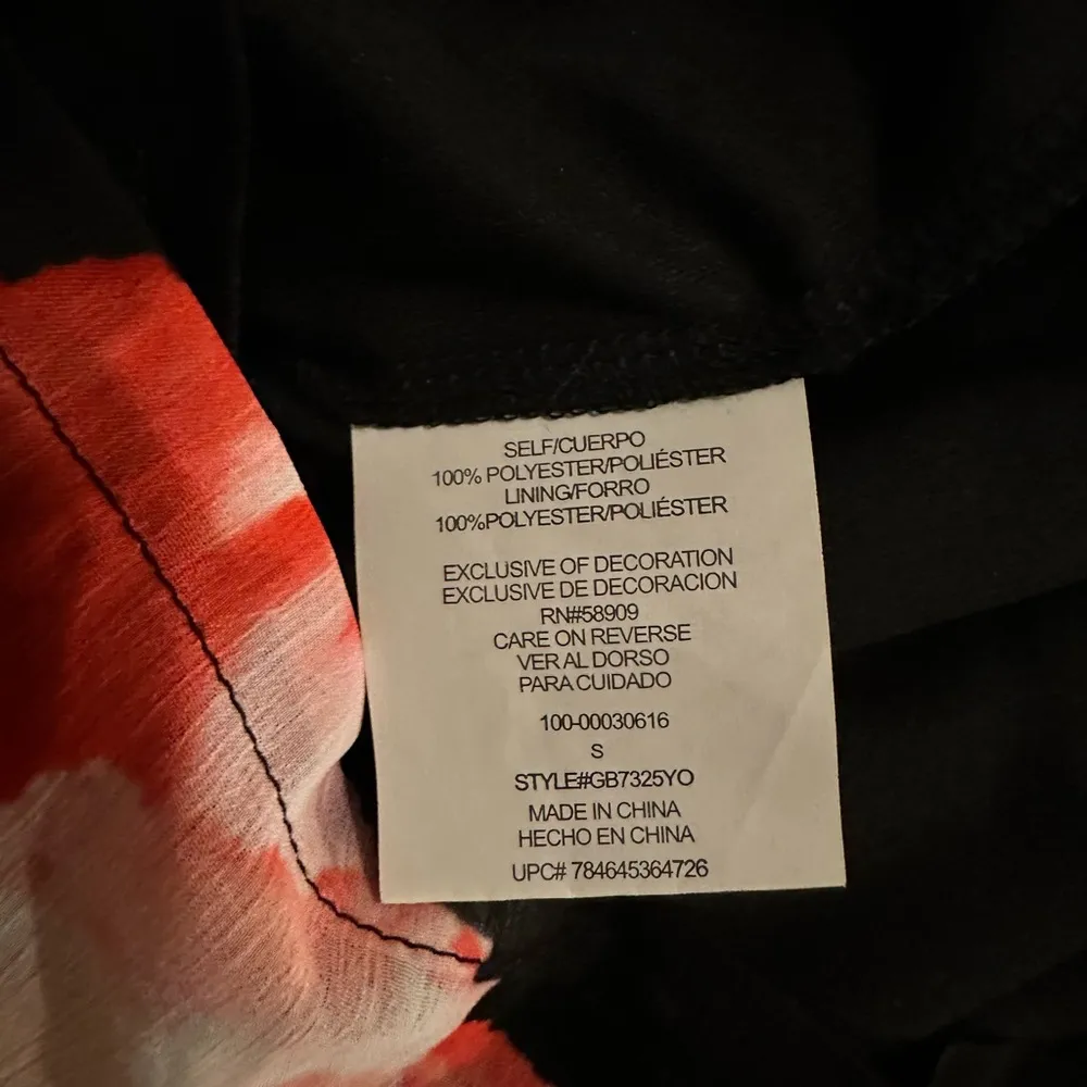 GB black floral romper size S - Image 6