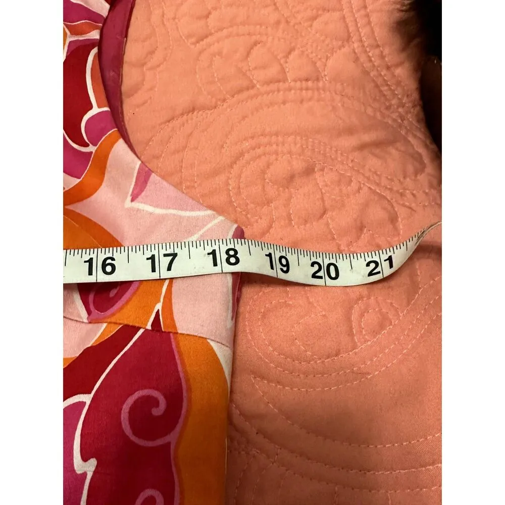 The Perfect Dress brand pink and orange floral sleeveless sheath dress Size 12 - Image 8