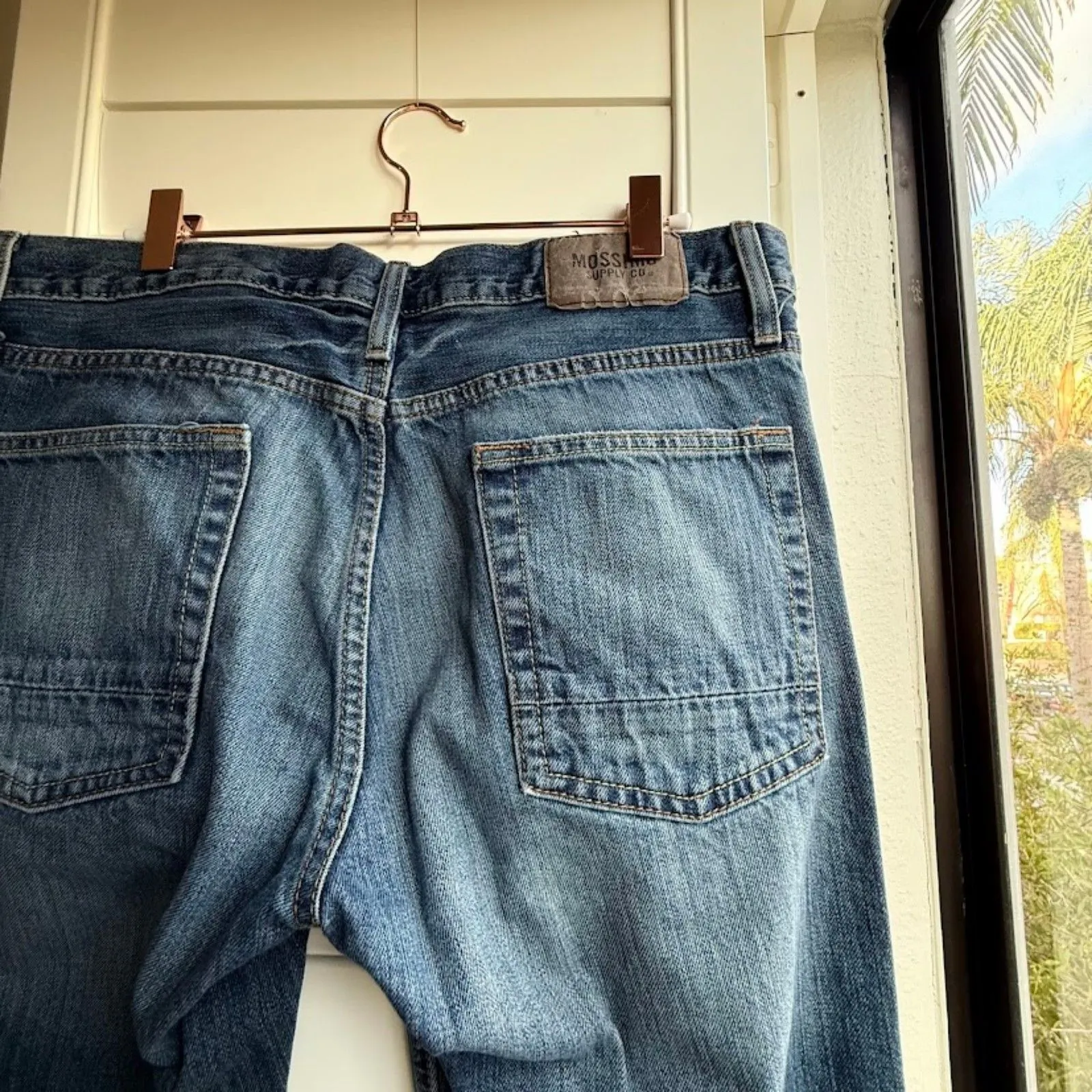 Mossimo Supply Co Bootcut Jeans in Blue Stonewash size 32 L 30 - Image 5