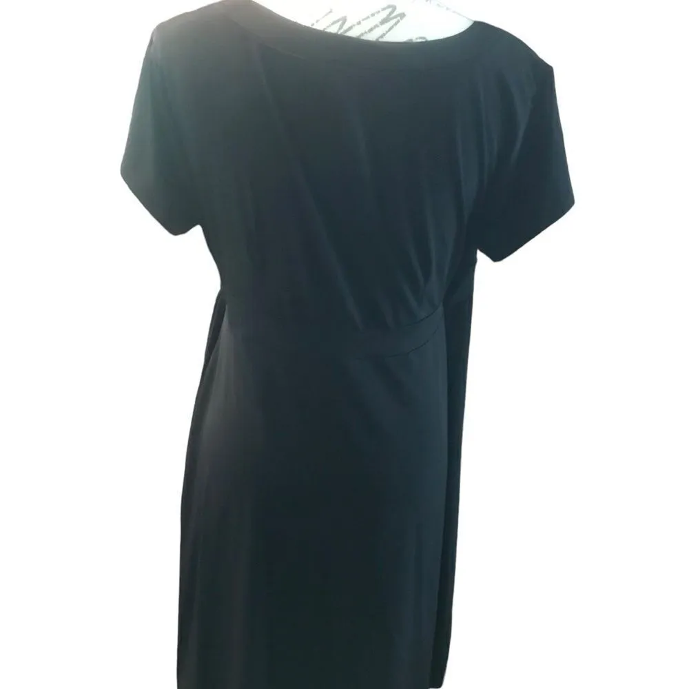 Duo Maternity Dress Size Medium Black Short Sleeve - Image 5