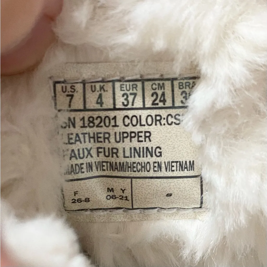 Skechers GOwalk Smart Honor Roll Tan Suede Booties Faux Fur Lined Size 7 - Image 9