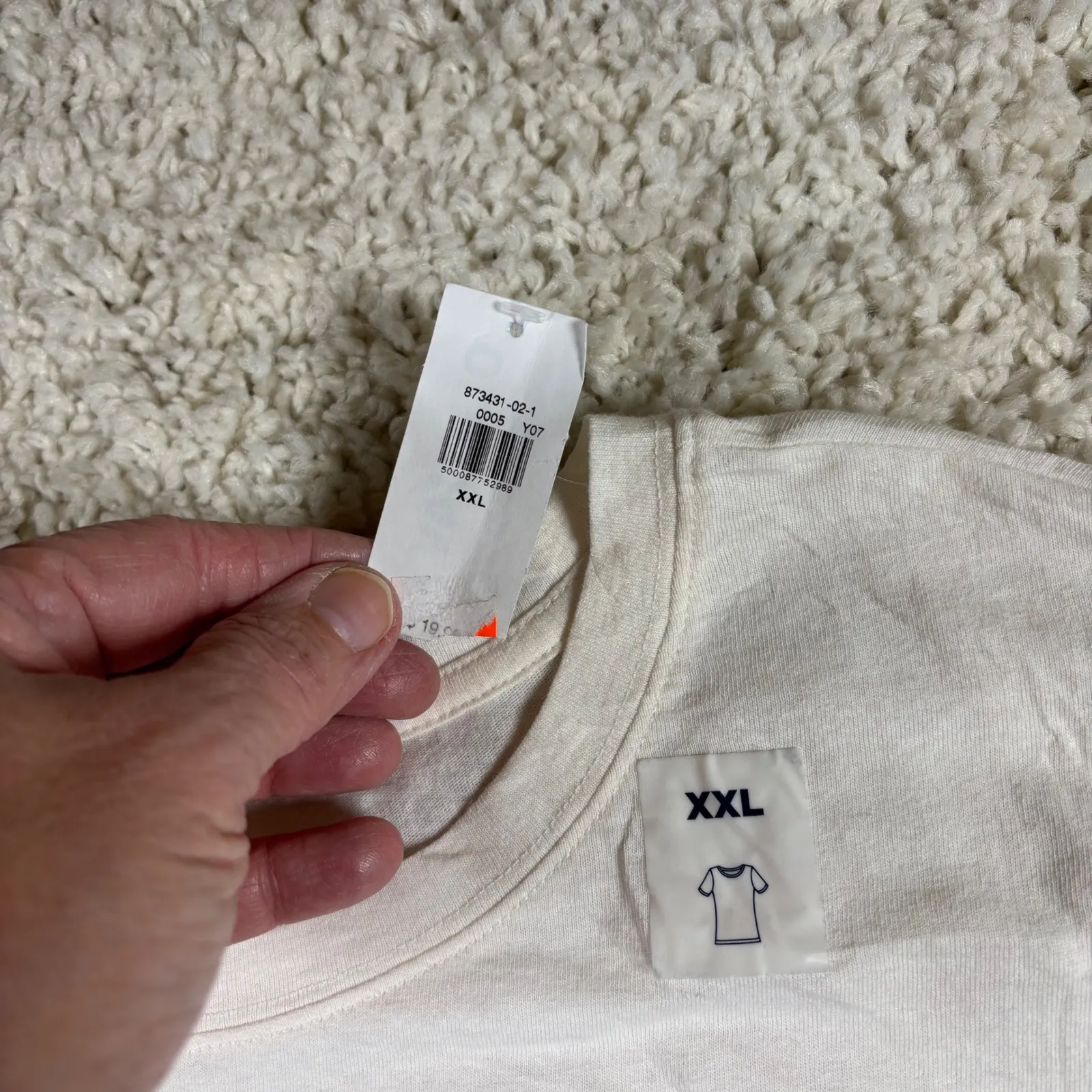 Old Navy Womens XXL Snoopy Peace Sign American Flag Graphic T Shirt White - Image 6