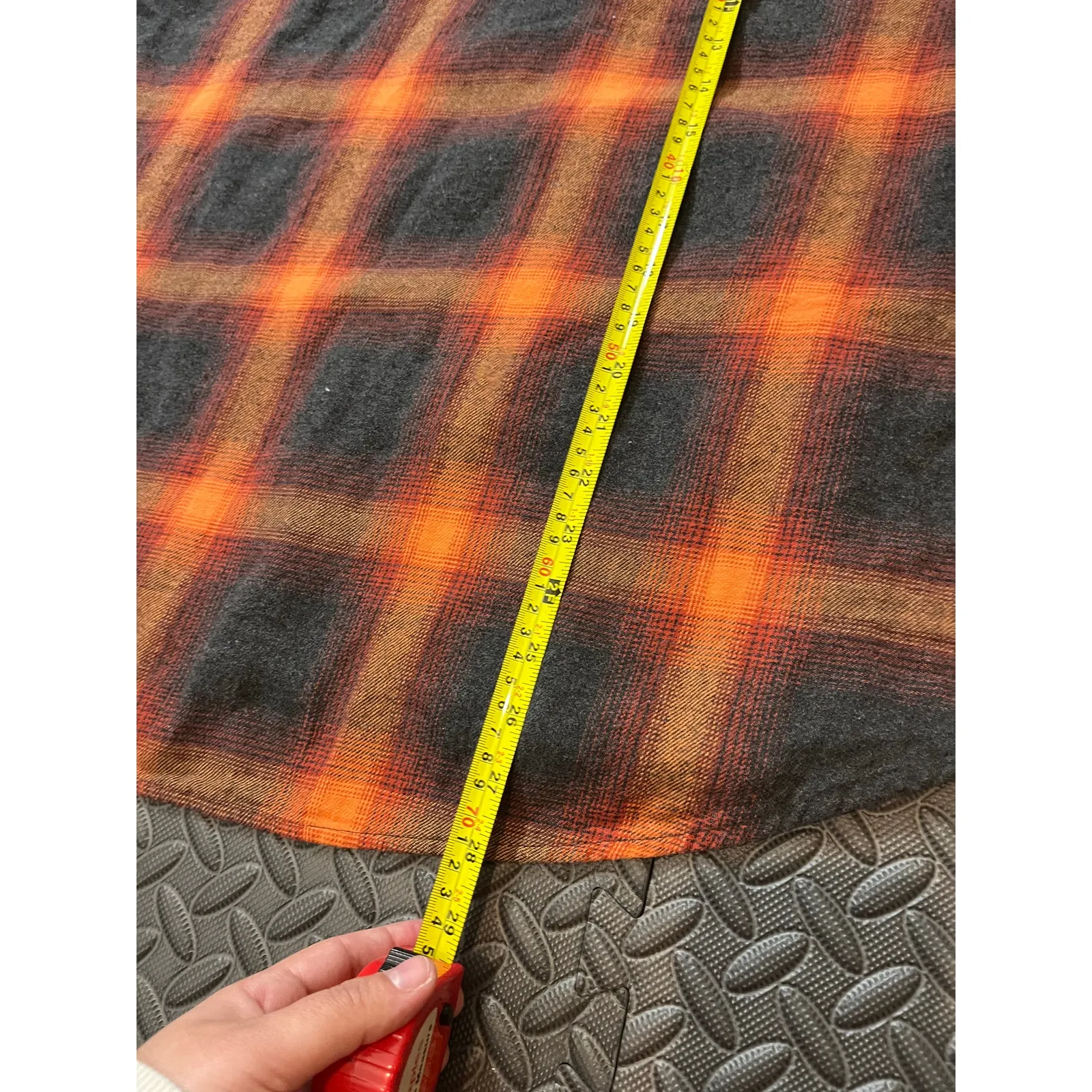 Old Navy‎ Womens XL Boyfriend Shirt Flannel Evermore Taylor Swift Style Plaid - Image 8