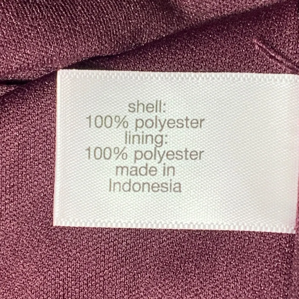 Lane Bryant Women’s Sleeveless Burgundy Midi Dress Size 14 Beaded Neckline Belte - Image 12