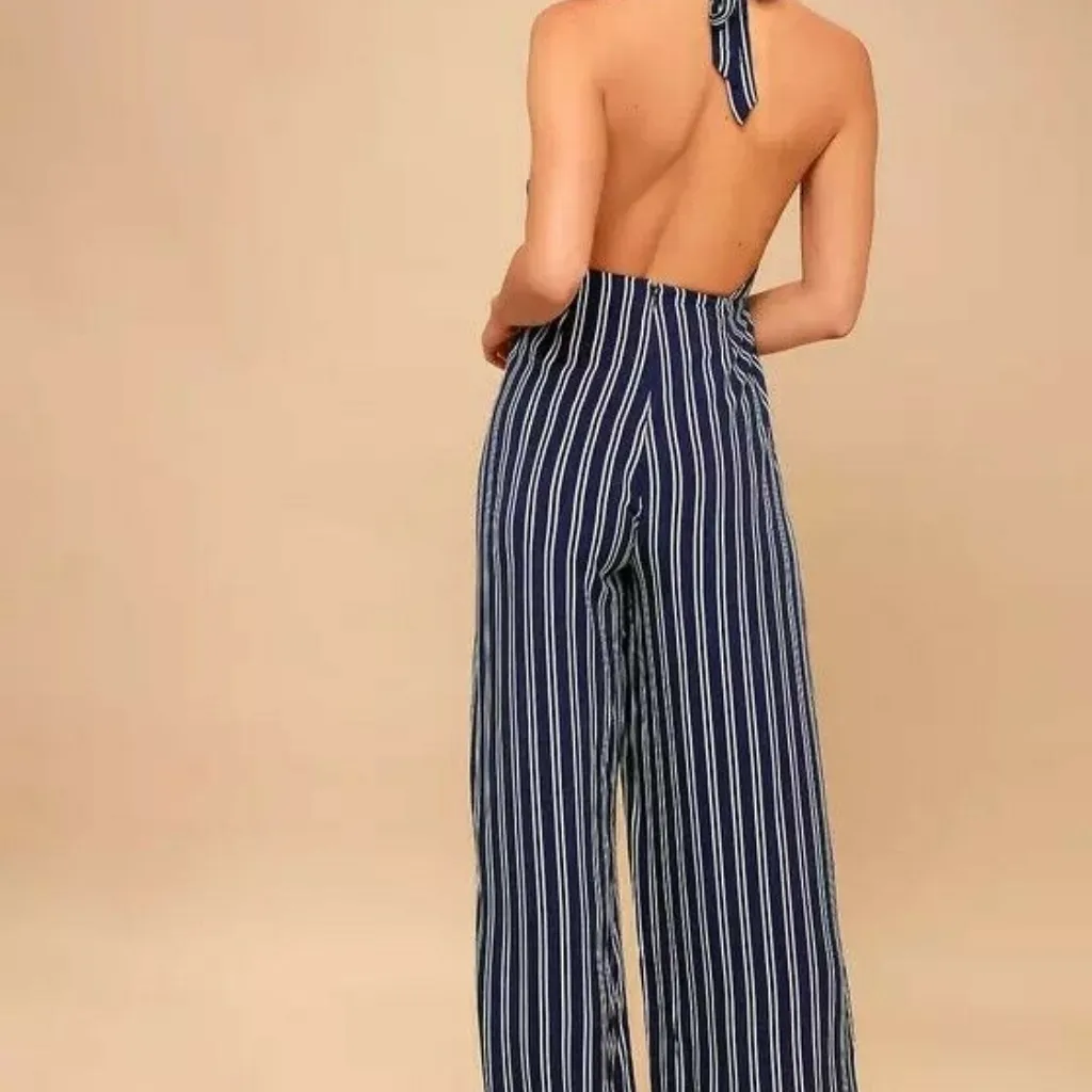 Jack BB Dakota All The Way Up Striped Jumpsuit - Image 6