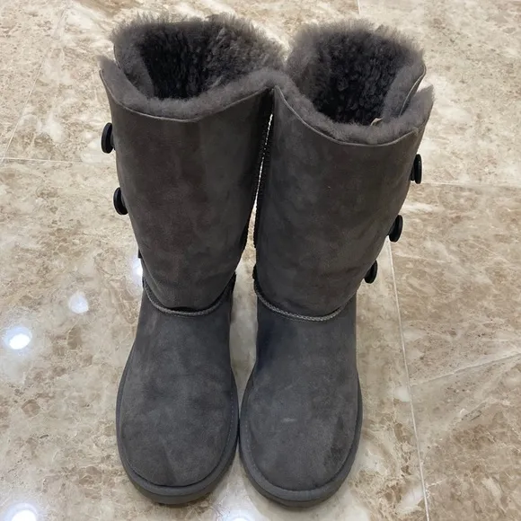 🛍️ Bailey Button Triplet Tall Boots. Grey. Size 5 - Image 2