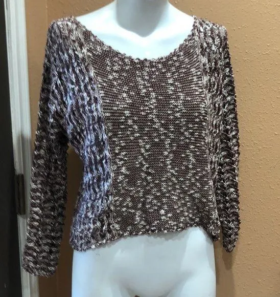 Ecote brown pullover knit sweater - Image 3