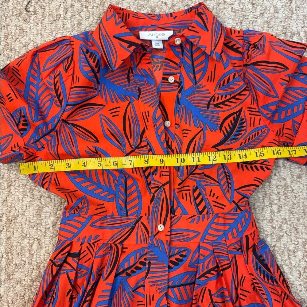 Alexis xTarget Women's Tropical Leaf Short Sleeve Shirt Dress Shirtdress XS. C31 - Image 8