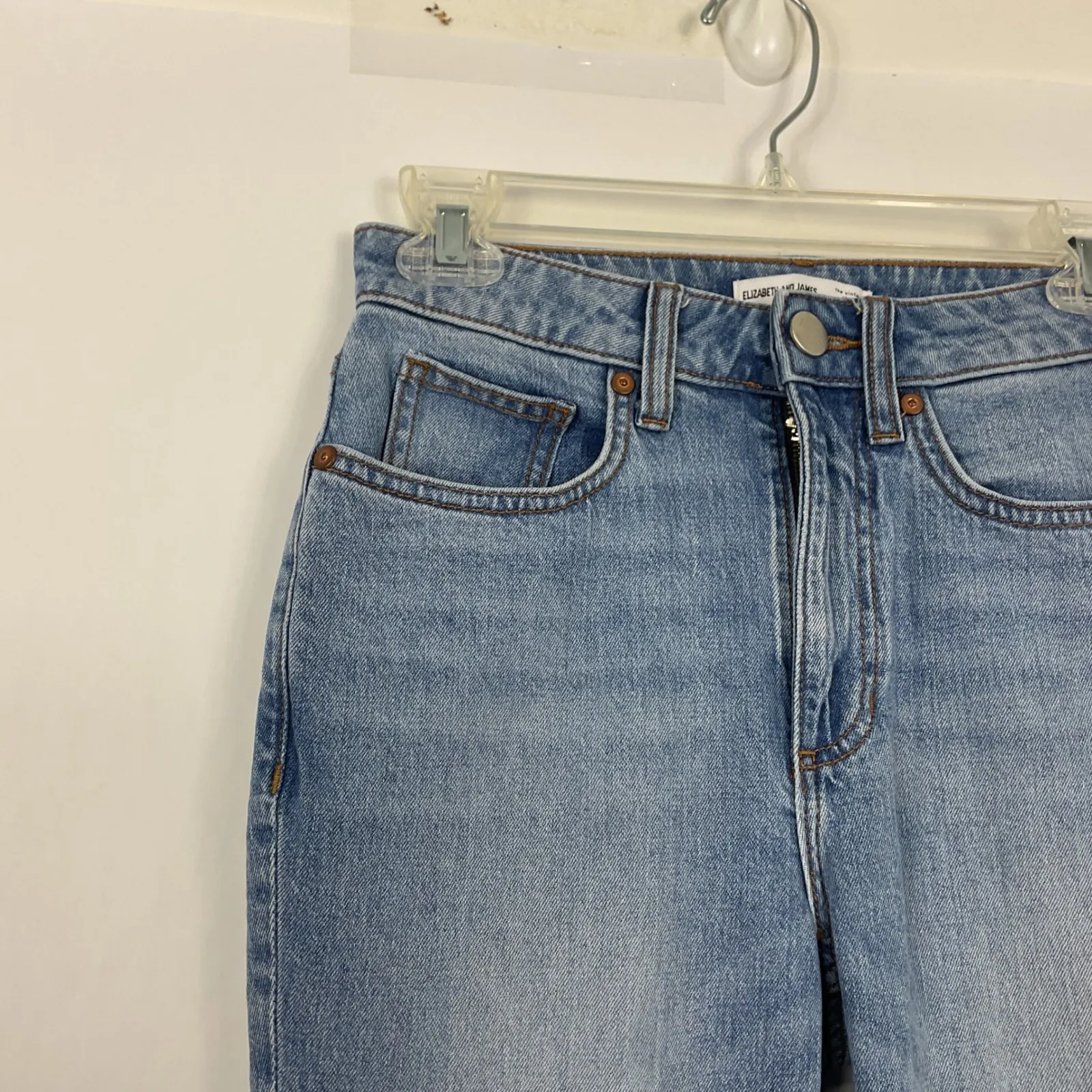 Elizabeth and James The‎ Vintage Straight Leg Jeans Womens Size 2/26 Light Wash - Image 2