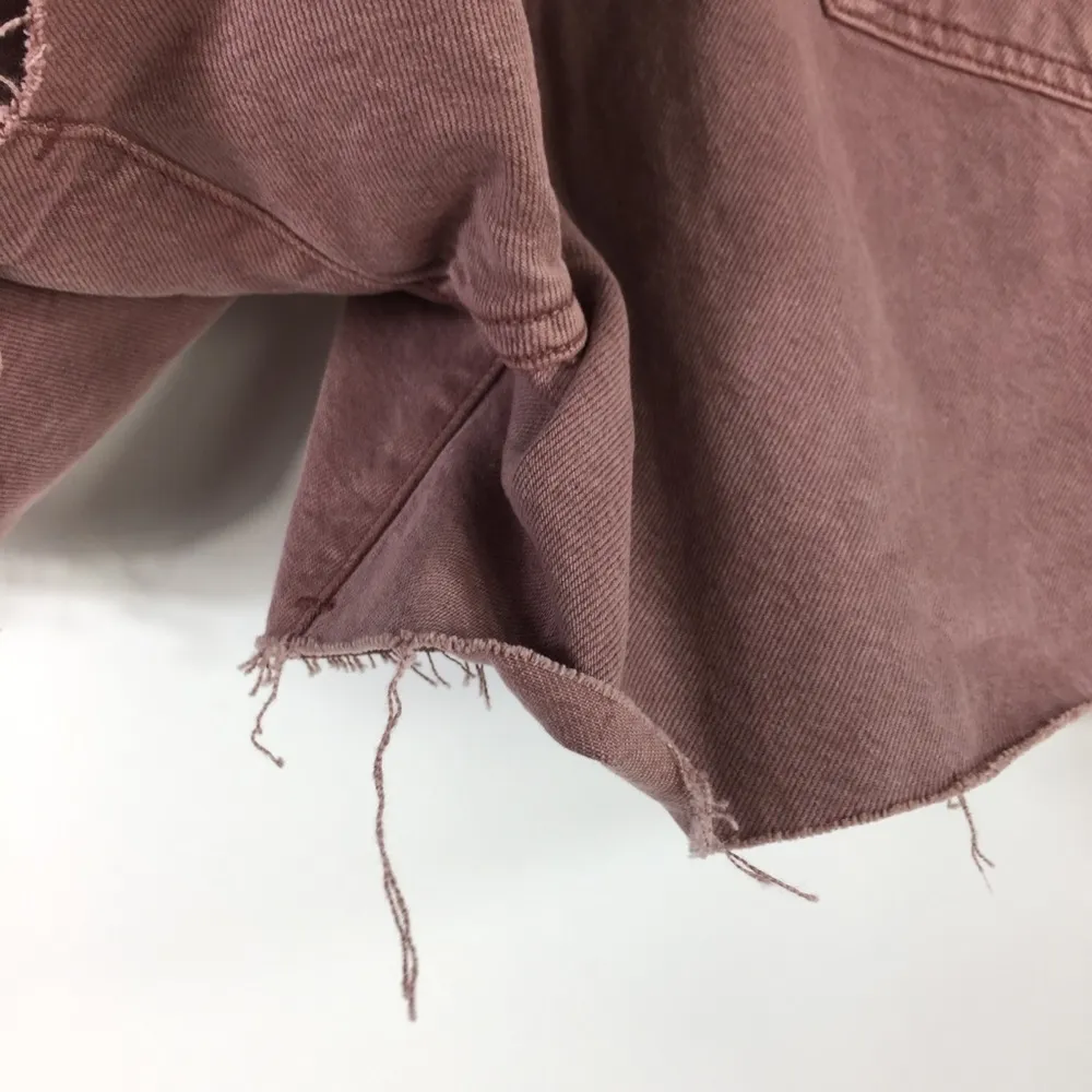 rag & bone Maya High-Rise Shorty Shorts Light Plum Size 31 - Image 13