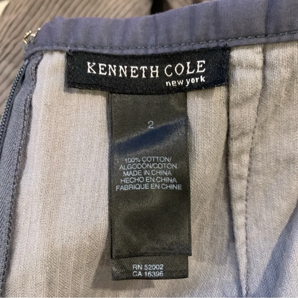 Kenneth Cole Gray Womens Corduroy Cotton Mini Skirt Size 2 - Image 9
