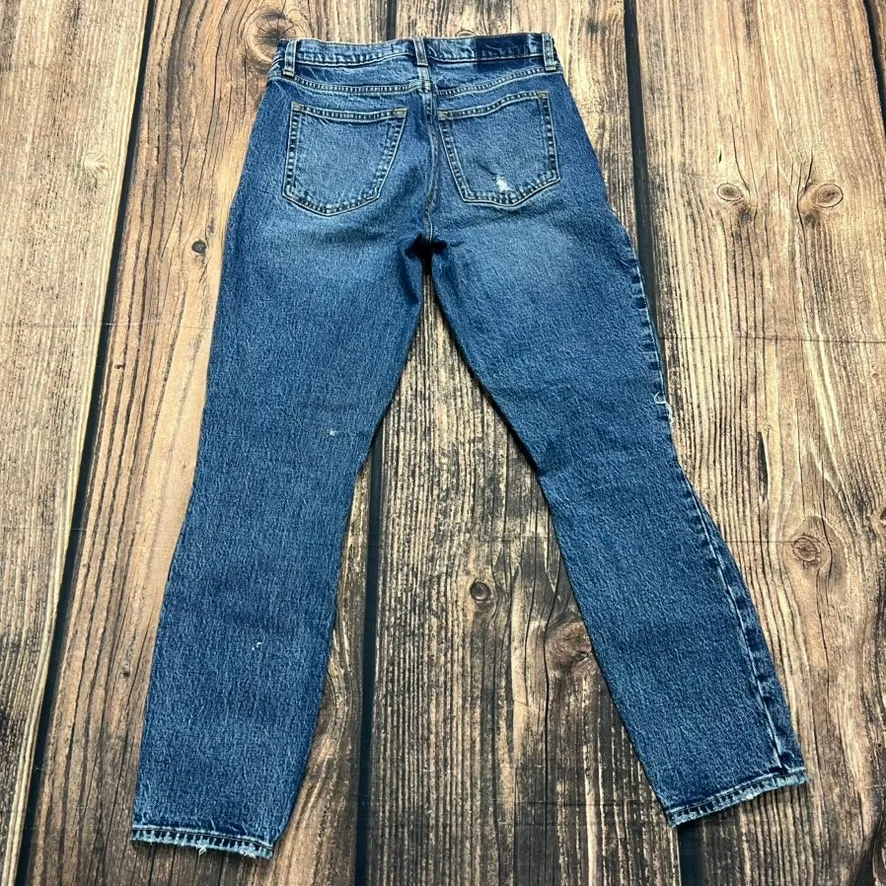 Abercrombie & Fitch Women's‎ High Rise Skinny Jeans Blue Size 4 - Image 4