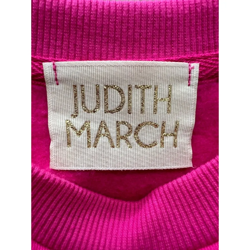 Mom Mode Crewneck Sweatshirt By Judith March With Sequin Letters & Tiger Patch H - Image 4