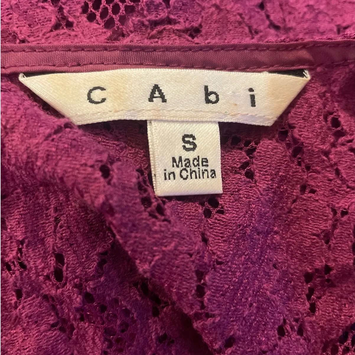 CAbI Women Sleeveless Top With Cami Lining S Lacey Coquette‎ Fairy Cottagecore - Image 3