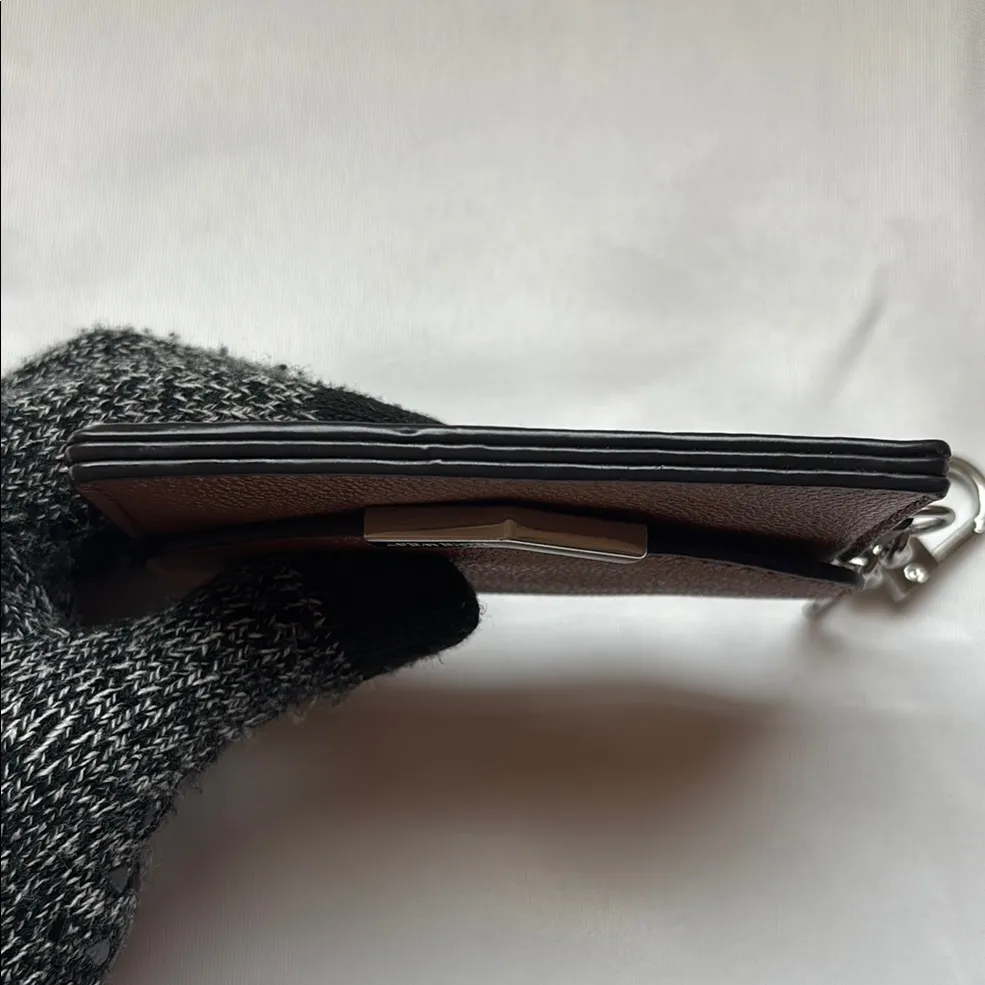 Nine West Leather Card Holder Brown EUC - Image 9