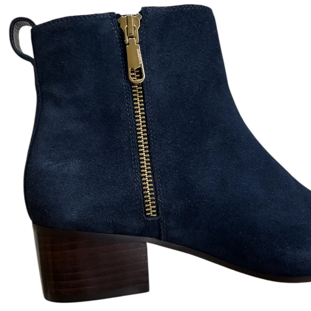 Like New Talbots Leather Ankle Booties Navy Size 6 - Image 2