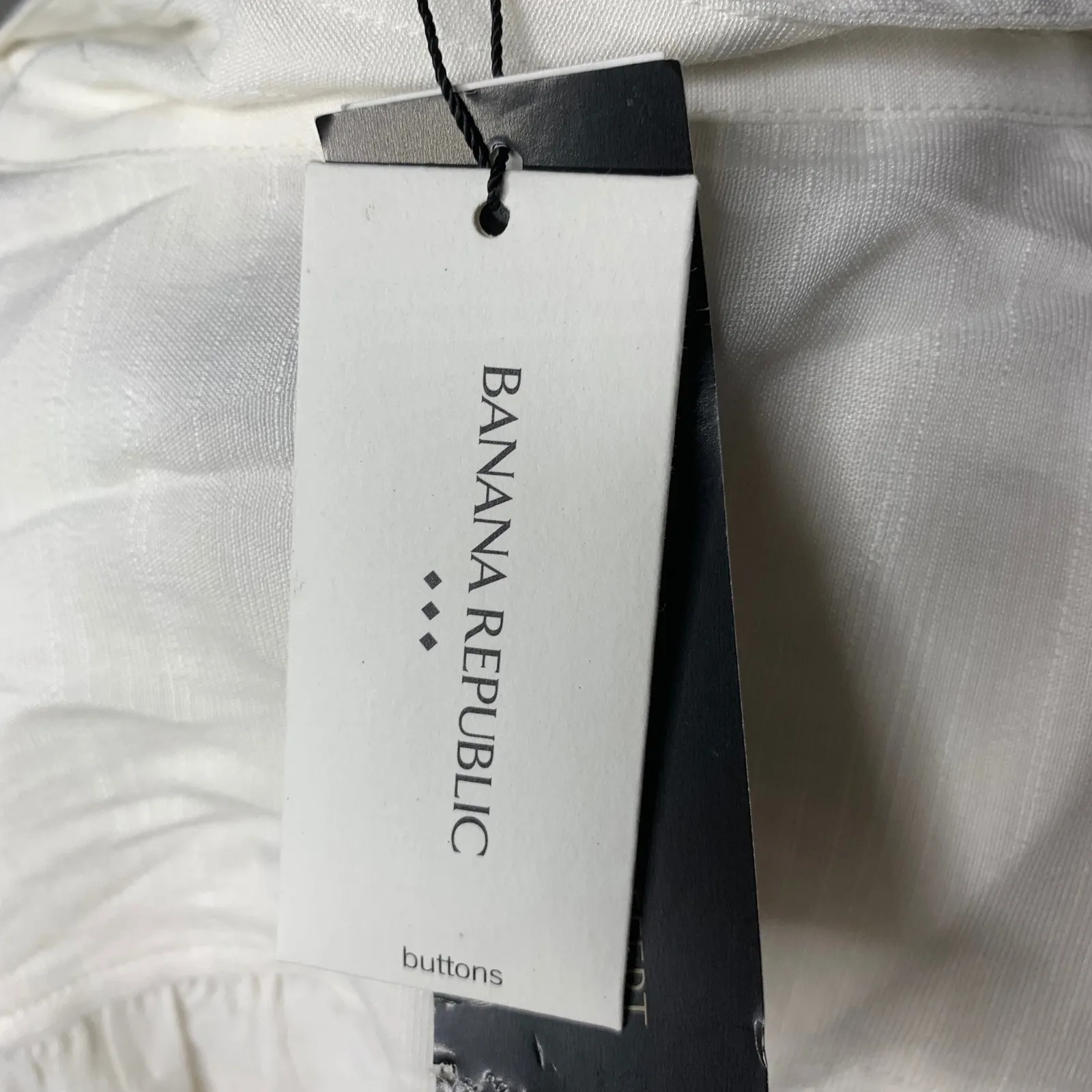 Banana Republic white‎ long sleeves gauzy vacation dress size large beach cruise - Image 4